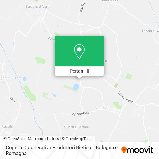 Mappa Coprob. Cooperativa Produttori Bieticoli