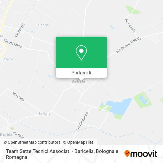 Mappa Team Sette Tecnici Associati - Baricella