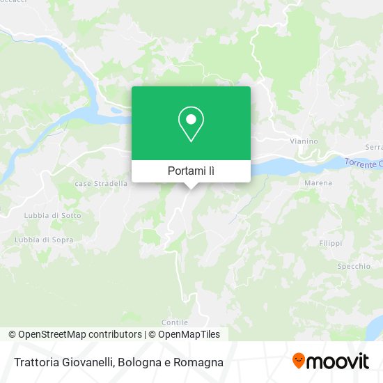 Mappa Trattoria Giovanelli