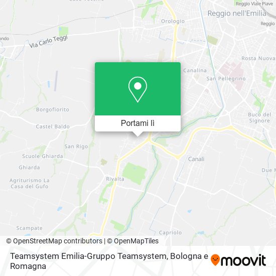 Mappa Teamsystem Emilia-Gruppo Teamsystem