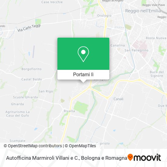Mappa Autofficina Marmiroli Villani e C.
