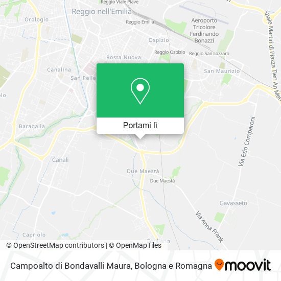 Mappa Campoalto di Bondavalli Maura
