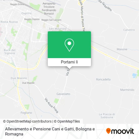 Mappa Allevamento e Pensione Cani e Gatti
