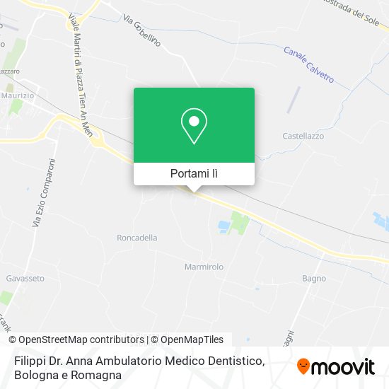 Mappa Filippi Dr. Anna Ambulatorio Medico Dentistico