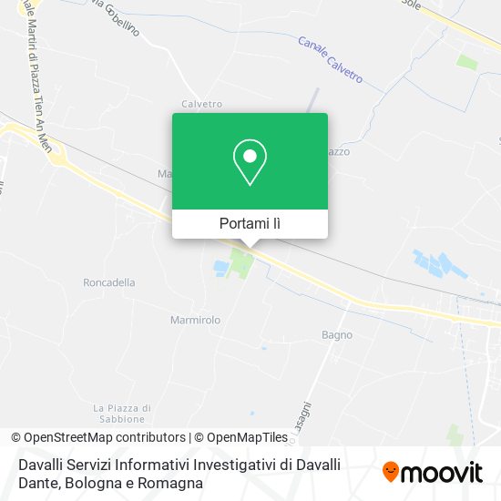 Mappa Davalli Servizi Informativi Investigativi di Davalli Dante