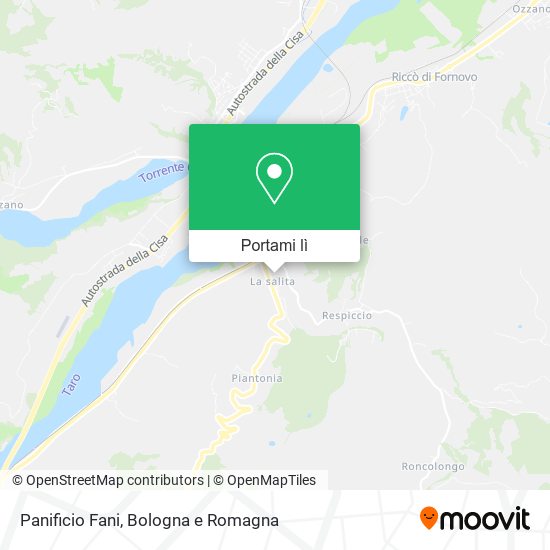 Mappa Panificio Fani
