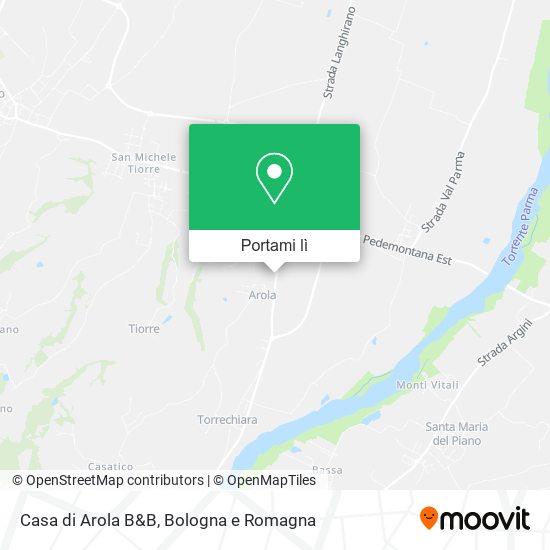 Mappa Casa di Arola B&B