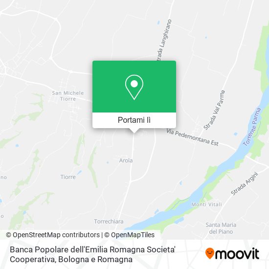 Mappa Banca Popolare dell'Emilia Romagna Societa' Cooperativa