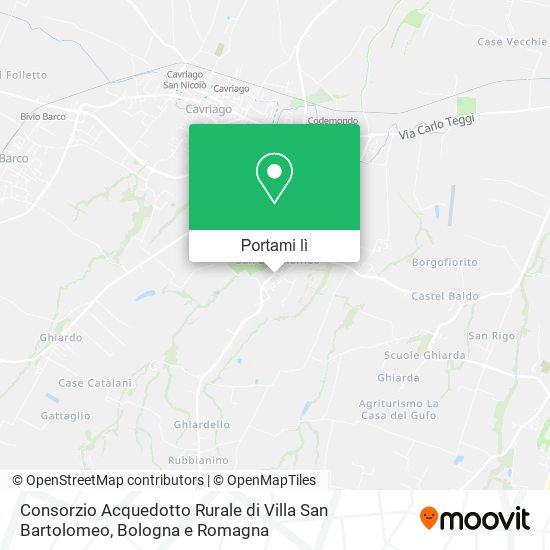 Mappa Consorzio Acquedotto Rurale di Villa San Bartolomeo