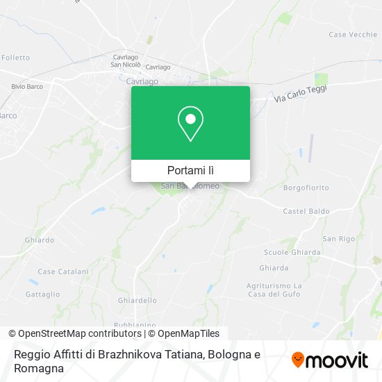 Mappa Reggio Affitti di Brazhnikova Tatiana