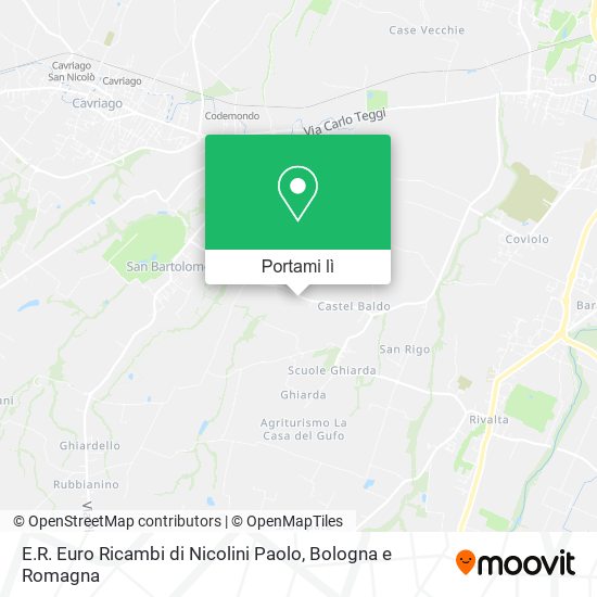 Mappa E.R. Euro Ricambi di Nicolini Paolo