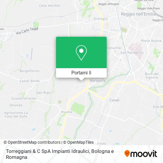 Mappa Torreggiani & C SpA Impianti Idraulici