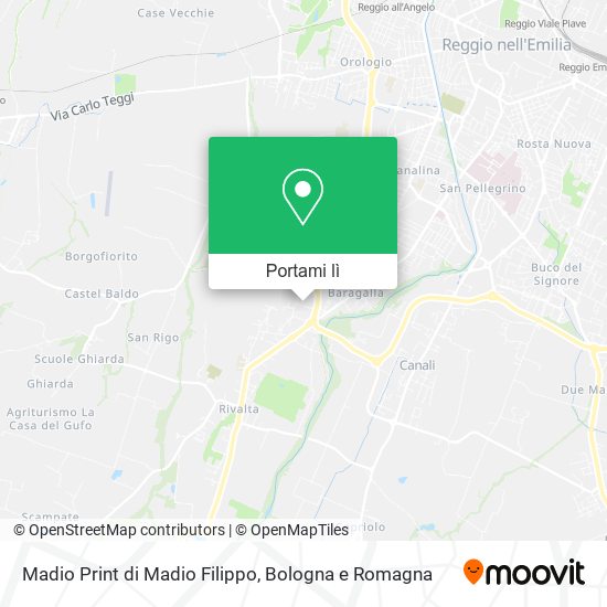 Mappa Madio Print di Madio Filippo