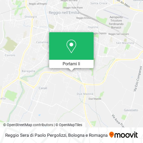 Mappa Reggio Sera di Paolo Pergolizzi