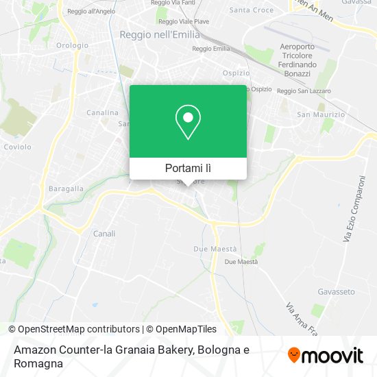 Mappa Amazon Counter-la Granaia Bakery
