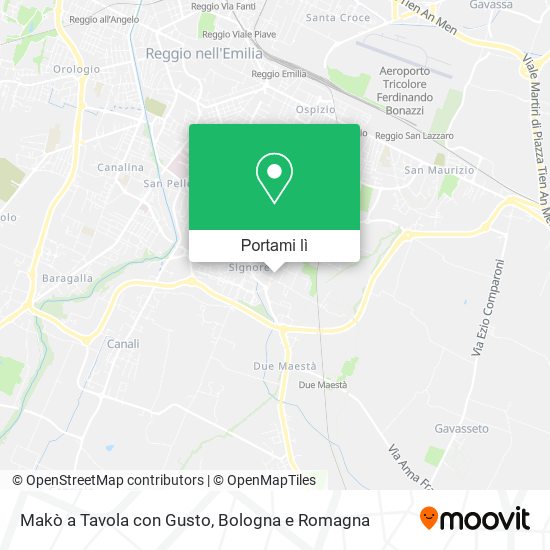 Mappa Makò a Tavola con Gusto