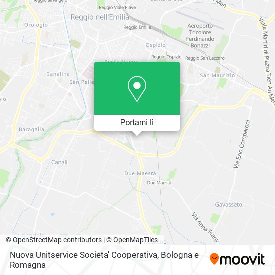 Mappa Nuova Unitservice Societa' Cooperativa