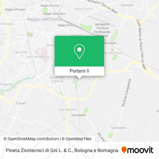 Mappa Pineta Zootecnici di Gni L. & C.