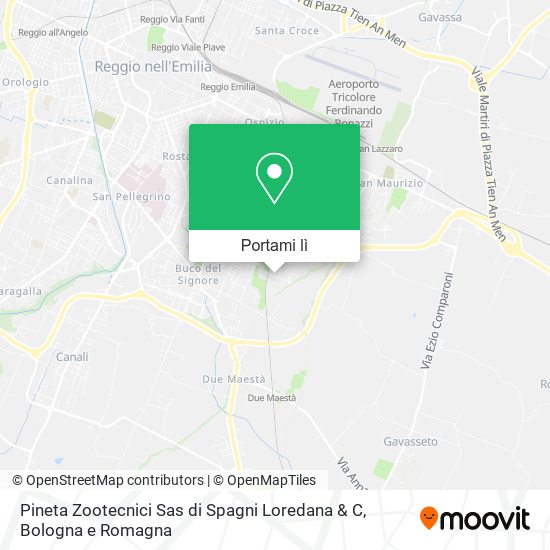 Mappa Pineta Zootecnici Sas di Spagni Loredana & C