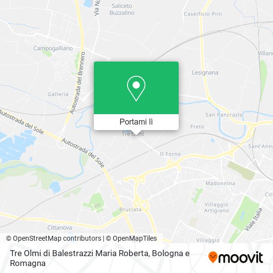 Mappa Tre Olmi di Balestrazzi Maria Roberta