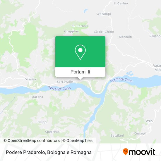 Mappa Podere Pradarolo