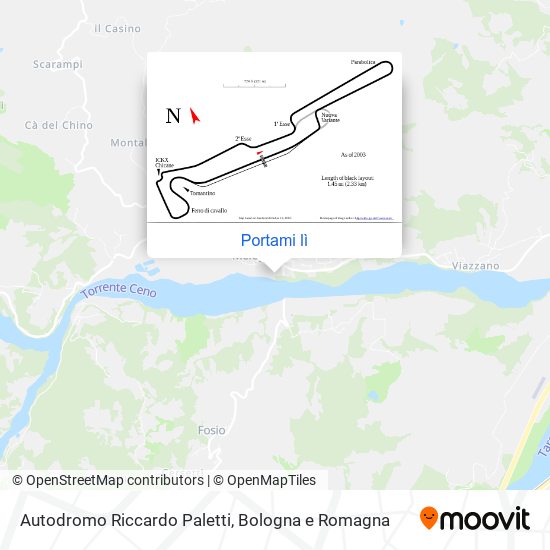 Mappa Autodromo Riccardo Paletti