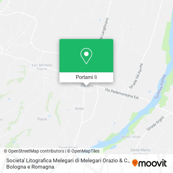 Mappa Societa' Litografica Melegari di Melegari Orazio & C.