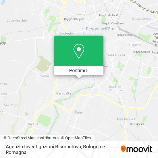 Mappa Agenzia Investigazioni Bismantova