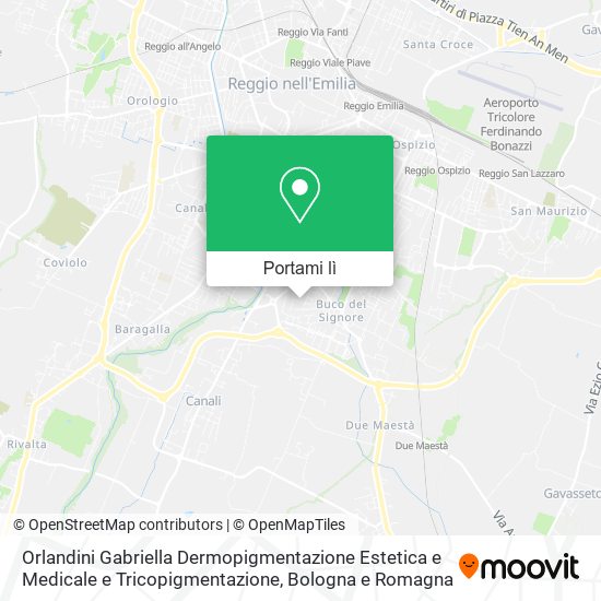 Mappa Orlandini Gabriella Dermopigmentazione Estetica e Medicale e Tricopigmentazione