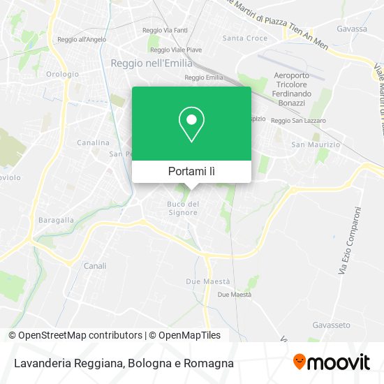Mappa Lavanderia Reggiana