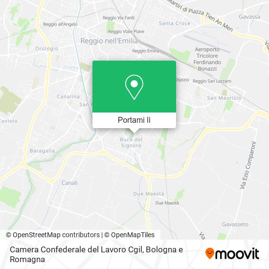 Mappa Camera Confederale del Lavoro Cgil