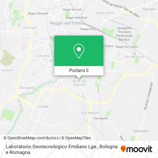 Mappa Laboratorio Geotecnologico Emiliano Lge.