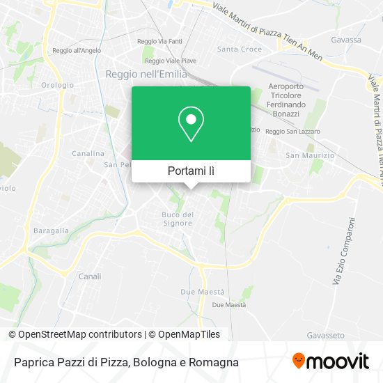 Mappa Paprica Pazzi di Pizza