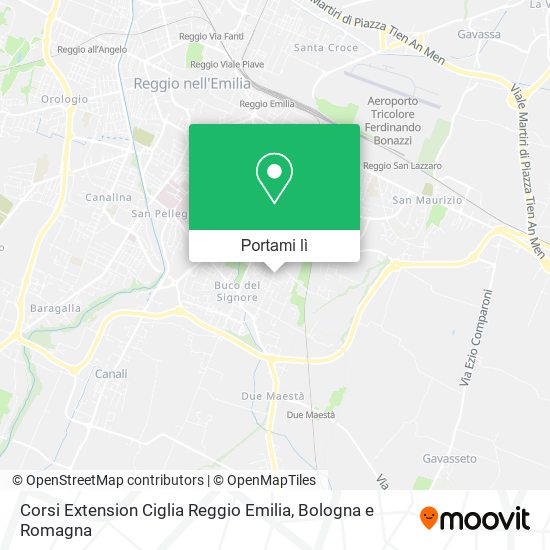Mappa Corsi Extension Ciglia Reggio Emilia