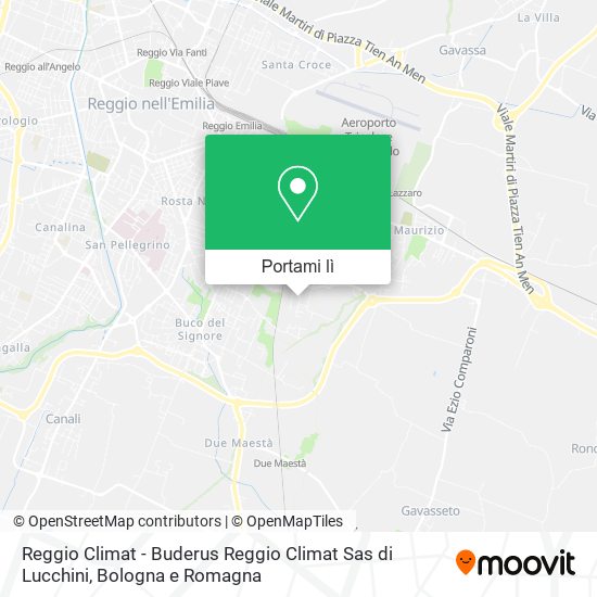 Mappa Reggio Climat - Buderus Reggio Climat Sas di Lucchini