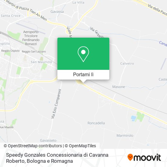 Mappa Speedy Gonzales Concessionaria di Cavanna Roberto