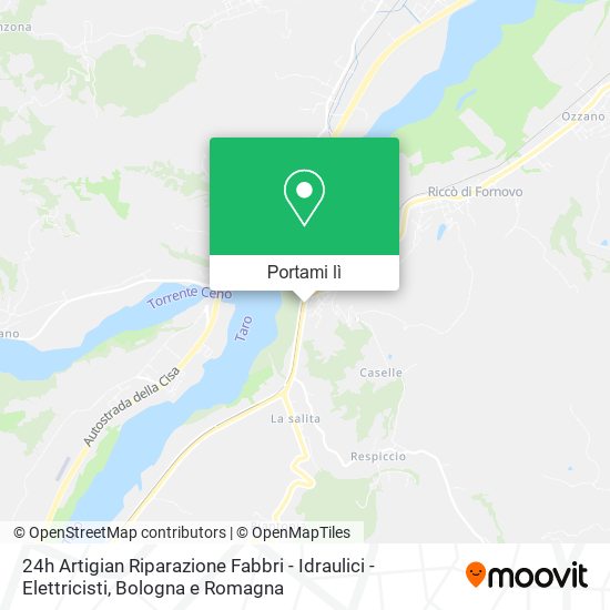 Mappa 24h Artigian Riparazione Fabbri - Idraulici - Elettricisti