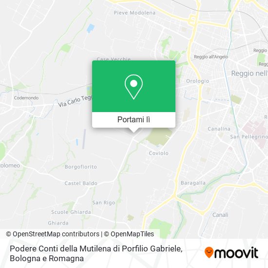 Mappa Podere Conti della Mutilena di Porfilio Gabriele