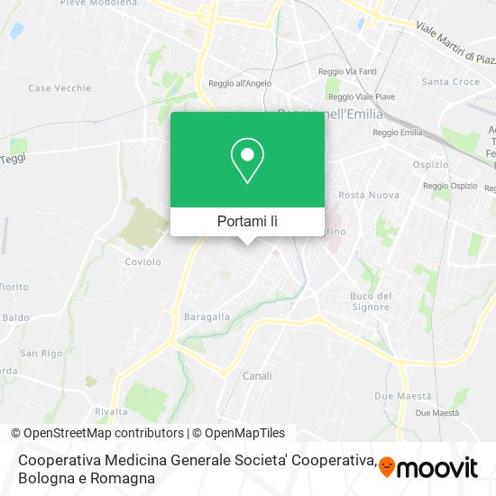 Mappa Cooperativa Medicina Generale Societa' Cooperativa