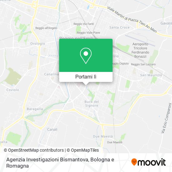 Mappa Agenzia Investigazioni Bismantova
