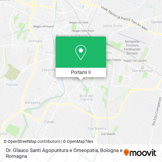 Mappa Dr. Glauco Santi Agopuntura e Omeopatia