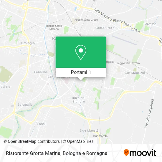 Mappa Ristorante Grotta Marina
