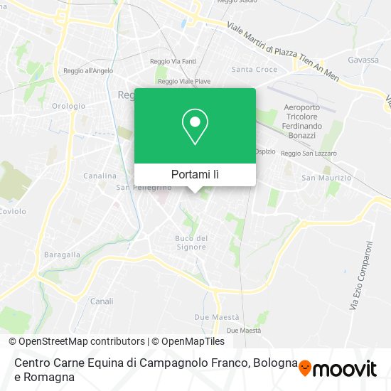Mappa Centro Carne Equina di Campagnolo Franco