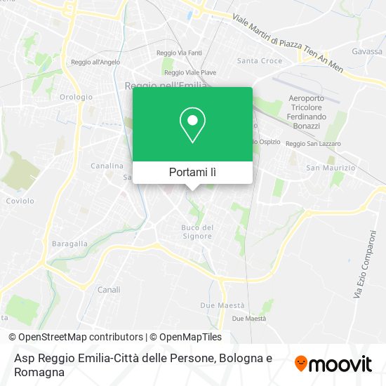 Mappa Asp Reggio Emilia-Città delle Persone