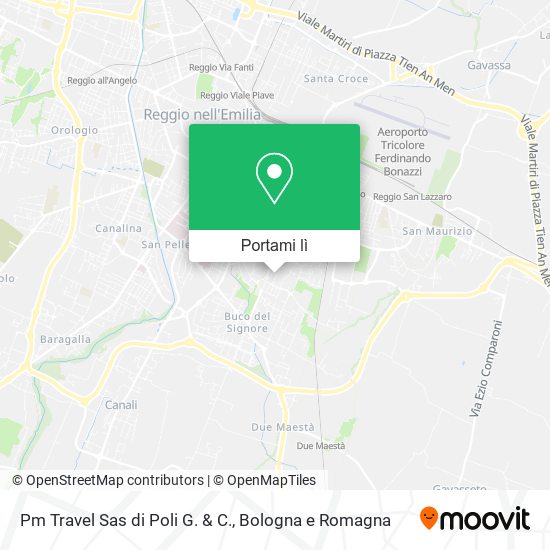 Mappa Pm Travel Sas di Poli G. & C.