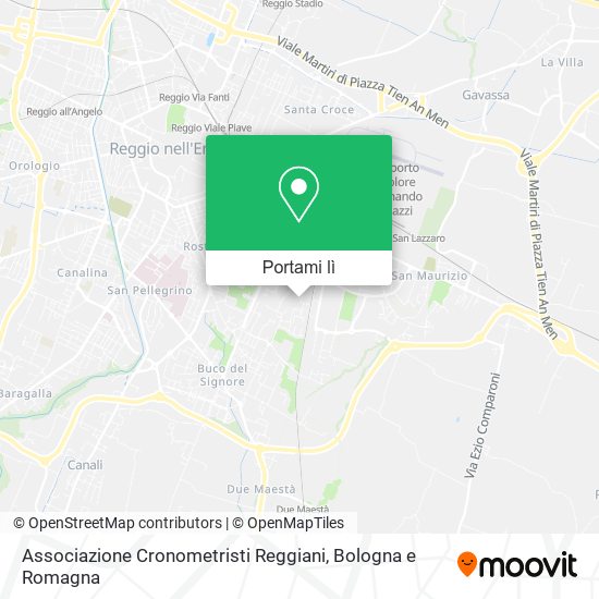 Mappa Associazione Cronometristi Reggiani