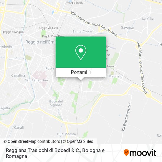 Mappa Reggiana Traslochi di Bocedi & C.