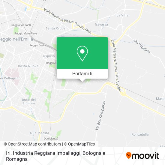 Mappa Iri. Industria Reggiana Imballaggi