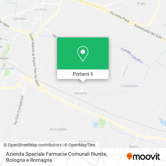 Mappa Azienda Speciale Farmacie Comunali Riunite