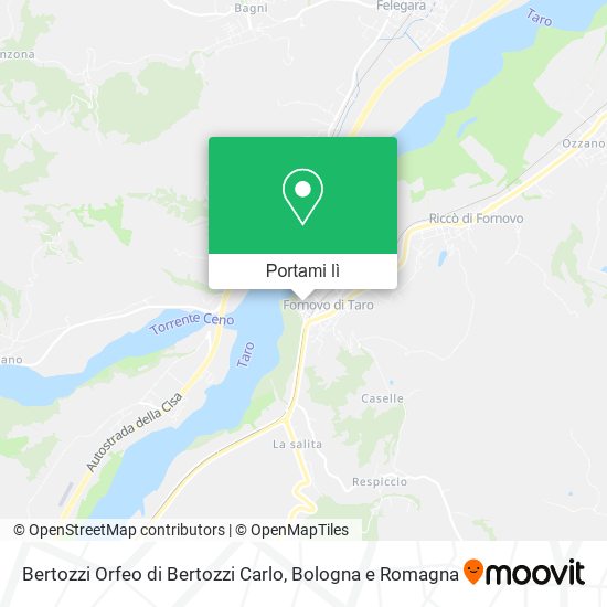 Mappa Bertozzi Orfeo di Bertozzi Carlo